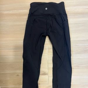 Lululemon Black Leggings, Size 4